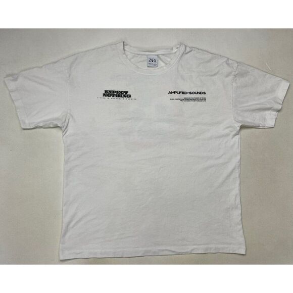 Zara Bridge To Another Dimension Art Music Graphic T-shirt Men XL White - Picture 3 of 7